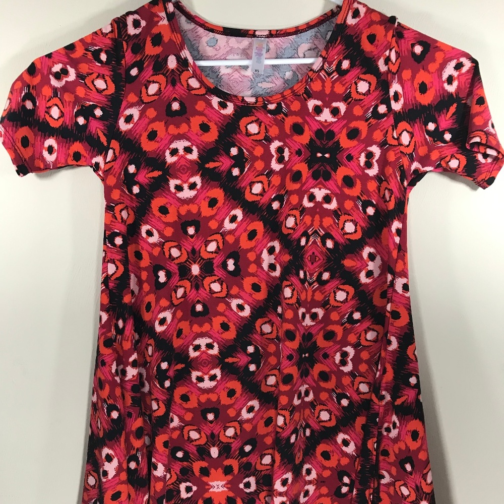 LulaRoe Womens Short Sleeve Tunic Size XS